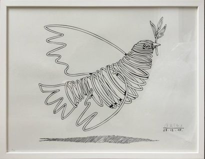 GRIS1 (Français né en 1981) 
Colombe, 2015
Lithographie...