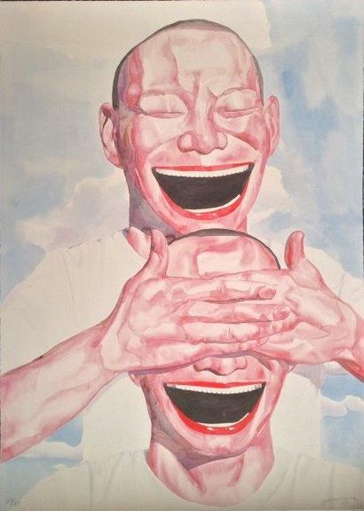 YUE MINJUN ( Chinois, né en 1963)
Untitled...