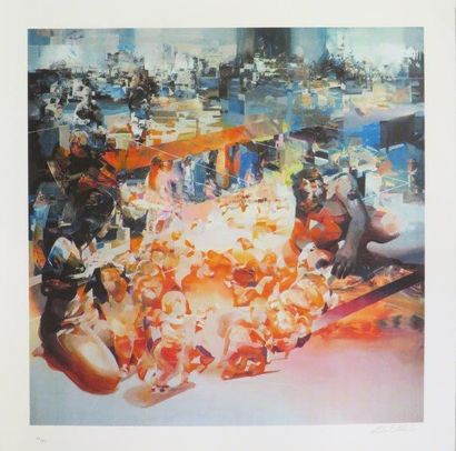 PROCH Robert ( Polonais)
Falling circle
Lithographie...