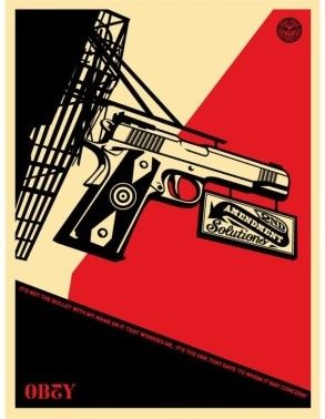 PRINT OBEY
Second amendment solutions, 2011
Sérigraphie...