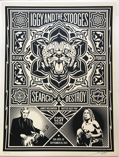 PRINT OBEY
Iggy and the Stogges, 2013
Sérigraphie...