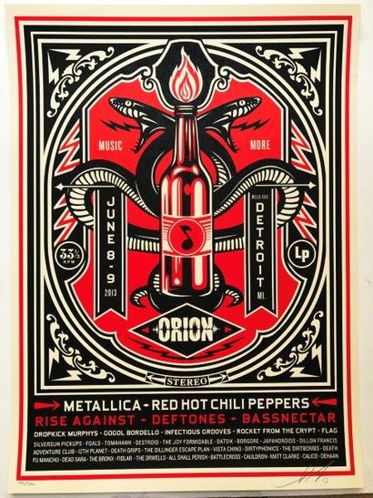 PRINT OBEY
Orion, 2013
Sérigraphie sur papier...