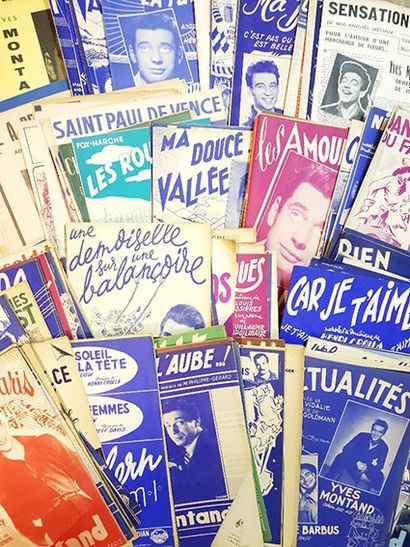Ensemble de partitions imprimées diverses
A...