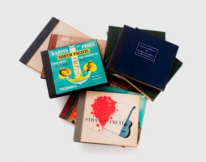 Ensemble de disques vinyles
78 et 33 tours...