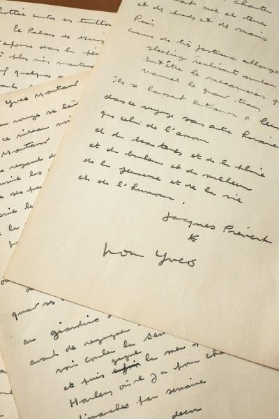 Jacques Prévert. Yves Montand.
Long poème...