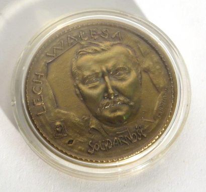 Médaille à l'effigie de Lech Walesa -