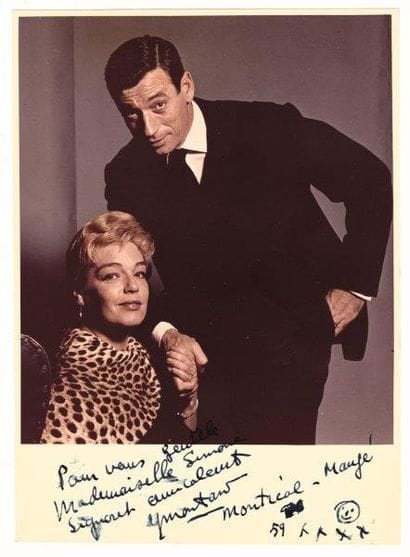 Portrait d’Yves Montand et Simone Signoret...