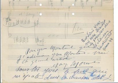 Edith Piaf, Henri Contet et Marguerite Monnot.
Partition...