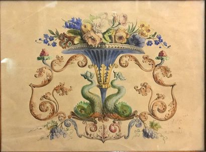 ANONYME


Vase fleuri

Gouache sur papier

16,5...