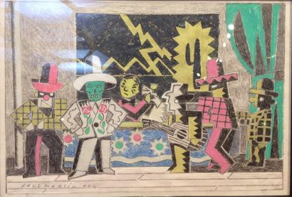 MARTIN Paul 


Orchestre mexicain, 2004

Gouache,...