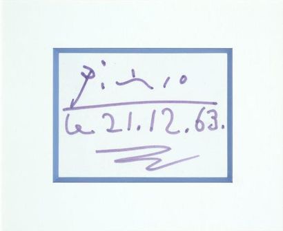 PICASSO Pablo (1881- 1973)

Signature 