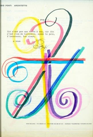 PONTI Gio (1891-1979)

Page dactylographiée...