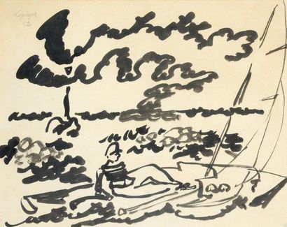 LAPICQUE Charles (1898-1988)

Le voilier,...