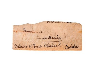 PLAQUETTE Ivoire

Bataille de Puente d’Alcobia,...