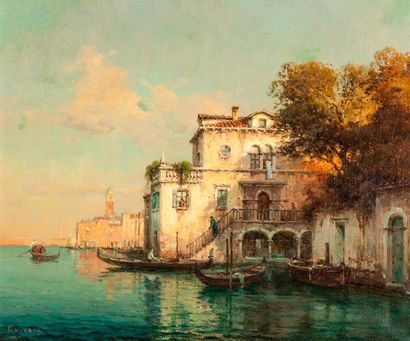 ANTOINE BOUVARD (1870-1956)

Venise, un palais

Huile...