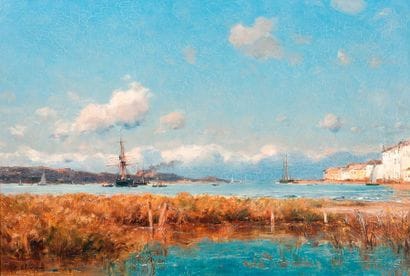 JEAN-BAPTISTE OLIVE (1848-1936)
Baie avec...