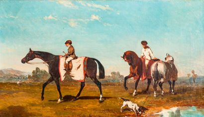 ALFRED DE DREUX (1810-1860)
La promenade...