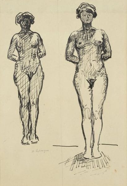 HENRI LEBASQUE (1865-1937)

Étude de nue

Encre...