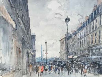 GEORGES ROSE (1895-1951)

La rue de la paix

Aquarelle...