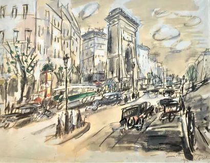GEN PAUL (1895-1975)

La porte saint denis

Gouache,...