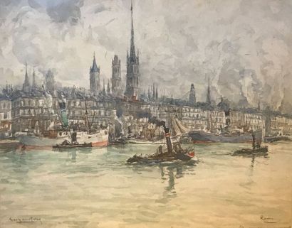 GEORGES ROSE (1895-1951)

Rouen

Aquarelle...