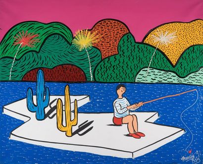 Francky BOY (né en 1954)

LE PÊCHEUR, 1991

Acrylique...