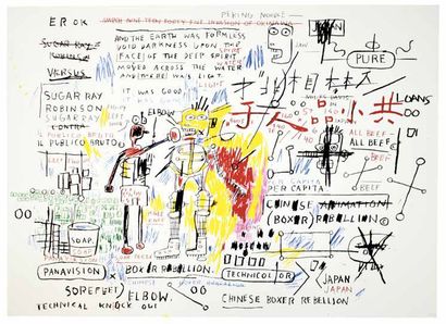 Jean-Michel BASQUIAT (1960 -1988)
Boxer Rebellion,...