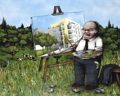 DRAN (Français, né en 1980)

(DA MENTAL VAPORZ)

L’architecte

Huile...