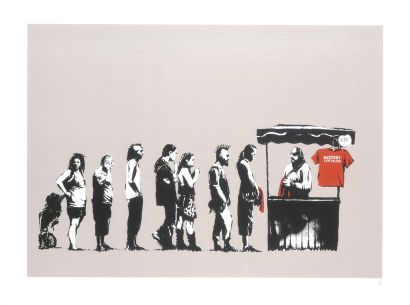 BANKSY (Britannique, né en 1975)
Barely Legal...