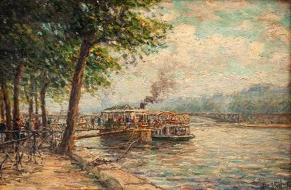 Henry MALFROY (1895-1944)
Péniche sur la...