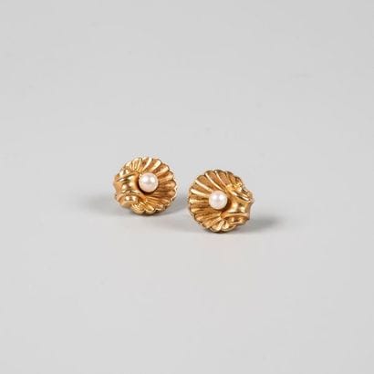 Paire de boucles d'oreilles coquilles Saint...