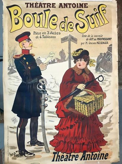 René Louis PEAN (1875-1955)
Boule de Suif.
Lithographie...