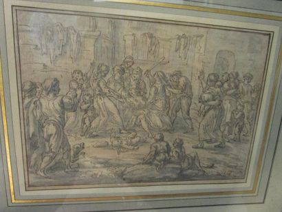 Attribué à Marcantonio BASSETTI
(1586 – 1630)
Scène...