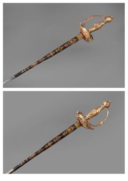Belle épée de parement.
Monture en bronze...