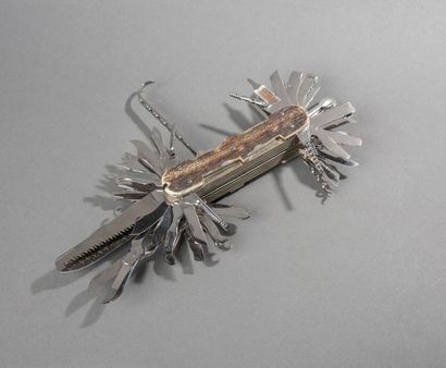 Couteau suisse, multifonction (49), plaquette...