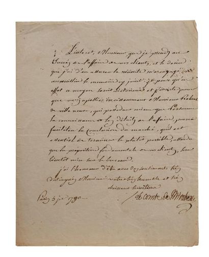 Gabriel Honoré Riquetti, Comte de MIRABEAU...