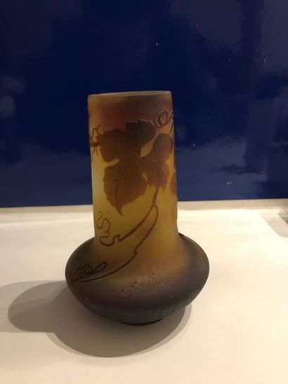 Etablissement Gallé
Vase piriforme en verre...