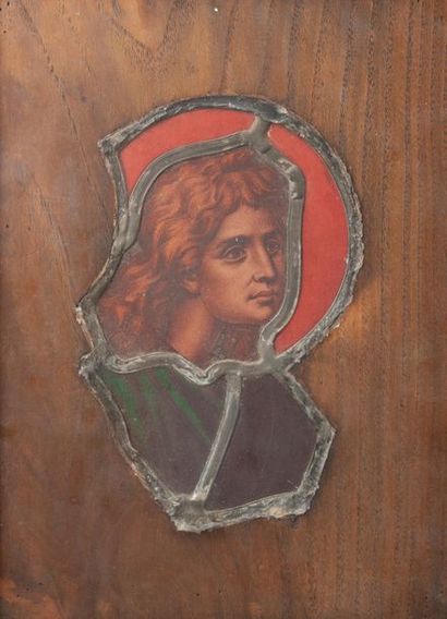 Fragment de vitrail
21 x 13 cm.