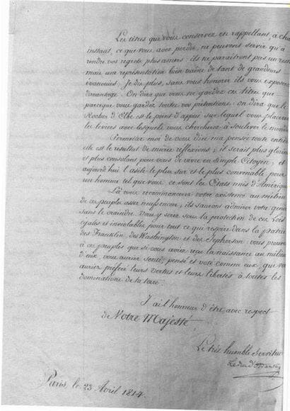 [EMPIRE]
Précieuse réunion de quatre autographes...