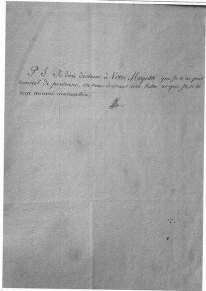 [EMPIRE]
Précieuse réunion de quatre autographes...