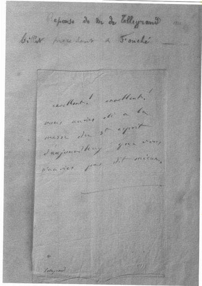 [EMPIRE]
Précieuse réunion de quatre autographes...