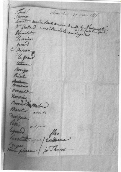 [EMPIRE]
Précieuse réunion de quatre autographes...