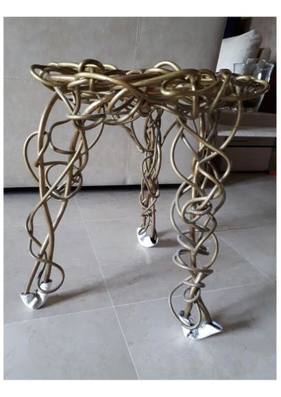David RUCLI (1944)
Tabouret en tube d'alliage...