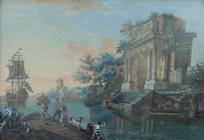 Ecole française du XIXème siècle, dans le...