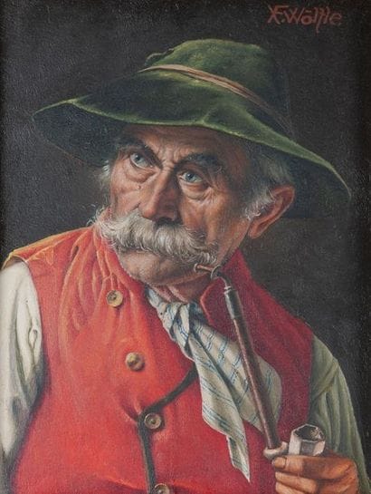 Frans-Xaver WÖLFLE (1887-1972). 
Homme à...