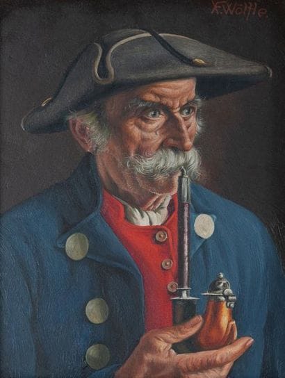 Frans-Xaver WÖLFLE (1887-1972). 
Homme au...