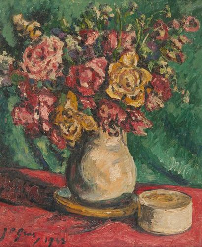 J.P. GRAS (1879-1964)
Bouquet de fleurs.
Huile...