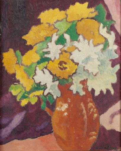 Louis VALTAT (1869-1952)
Narcisses et soucis
Huile...