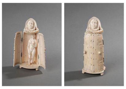 Ivoire sculpté figurant la 
