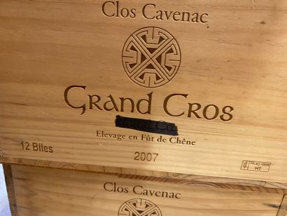 12 Clos CAVENAC Grand Cros 2007 Gd Cru du...